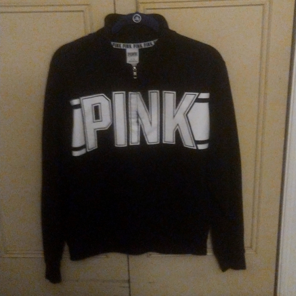 NWOT Pink Half Zip Fleece Sweatshirt